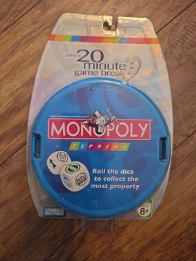 Monopoly Express Board Game Parker Brothers 2007 Travel Edition Sealed New